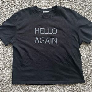 Zara Black Graphic T-Shirt